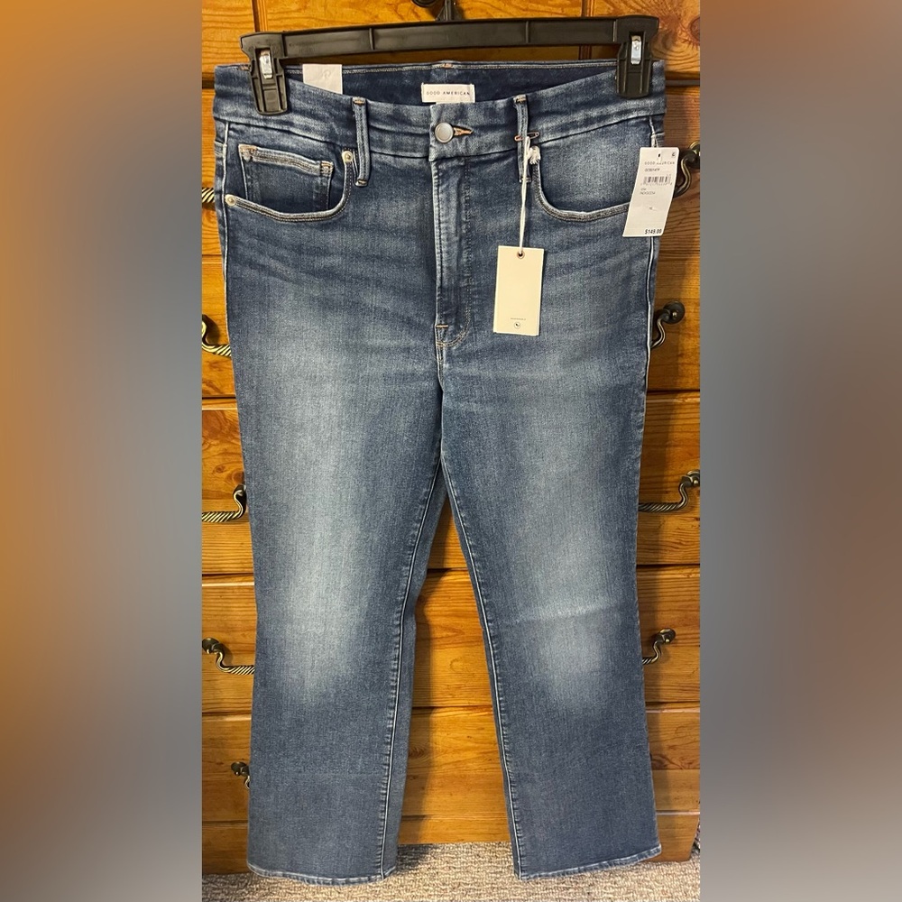 Good American Good Classic Slim Bootcut Jeans